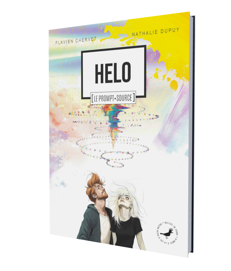 Couverture de la BD HELO sur les superintelligences artificielles, l'IA Générale et la géopolitique de l'IA